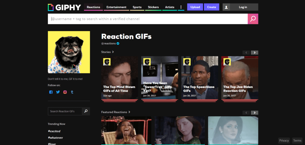 Créer des gifs avec Giphy